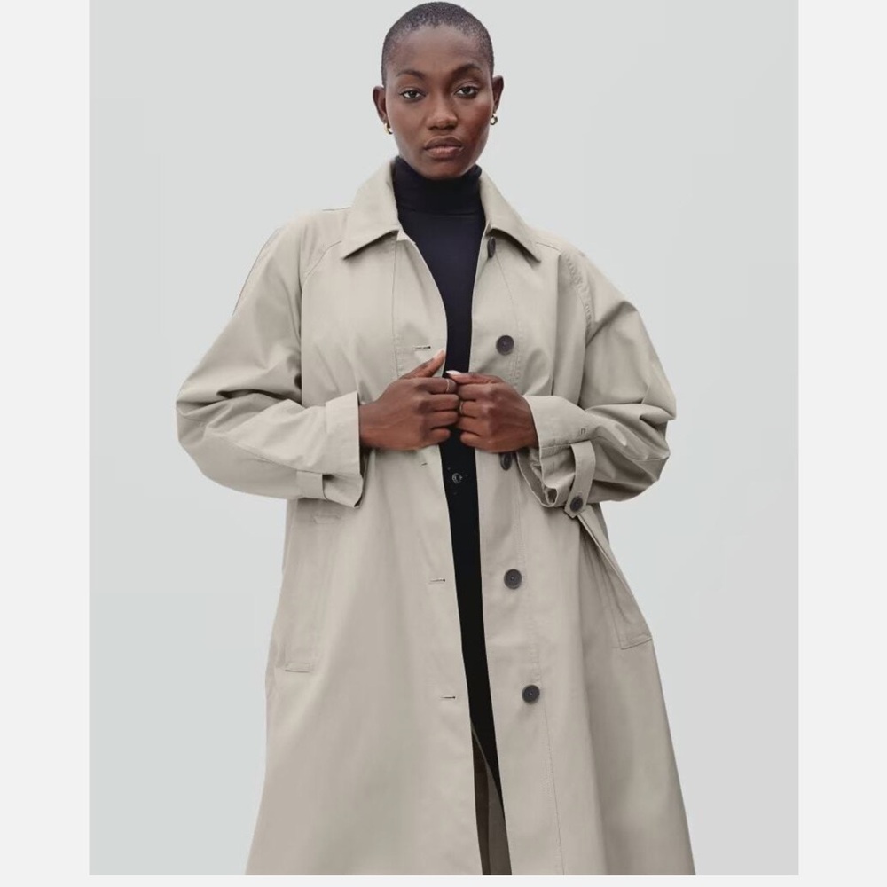 NWT Everlane trench new! Taupe color size small